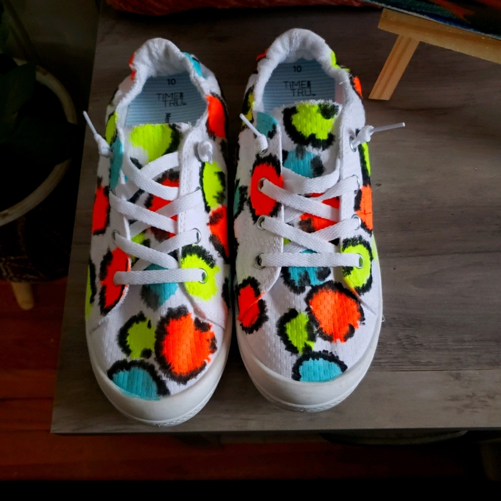 Tye dyed shoes